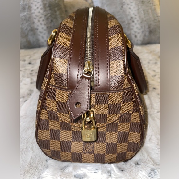 Authentic Louis Vuitton Duomo Damier Ebene Check Canvas Hobo Tote - Picture 4 of 10